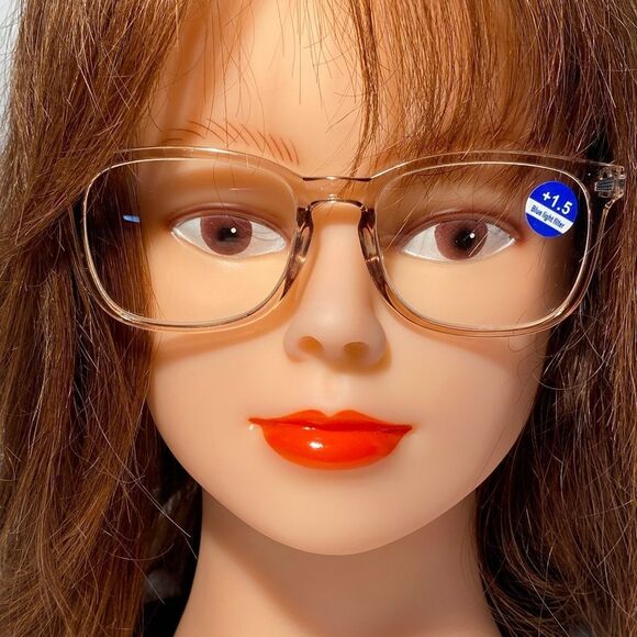 1510 Colette 1.5 Taupe Reading Glasses Soft Butterfly Readers NWT - Picture 1 of 9